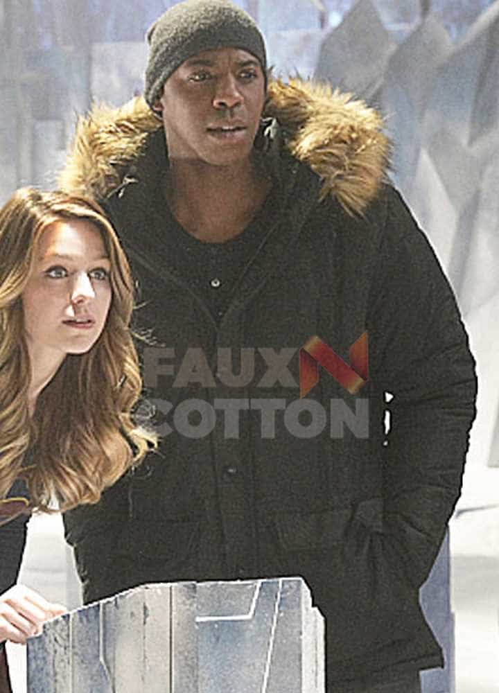 Supergirl Mehcad Brooks Hood Jacket